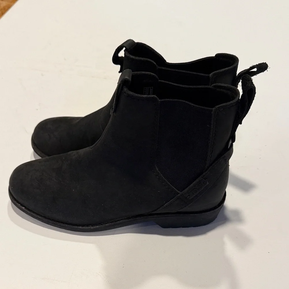 Teva Black Suede Ankle Boots